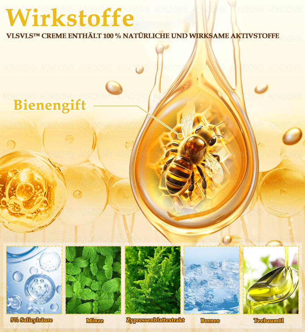 ADNOON®🌻Bienengift All-in-One Pflegecreme—Empfohlen von der DDG 🏅