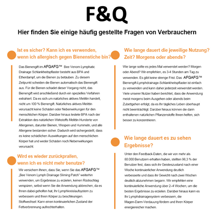 AFGAFG™🐝🐝 Bienen-Venom Lymphatischer Drainage Schlank-Patch【Empfohlen vom Arzt - Geeignet für Männer und Frauen】